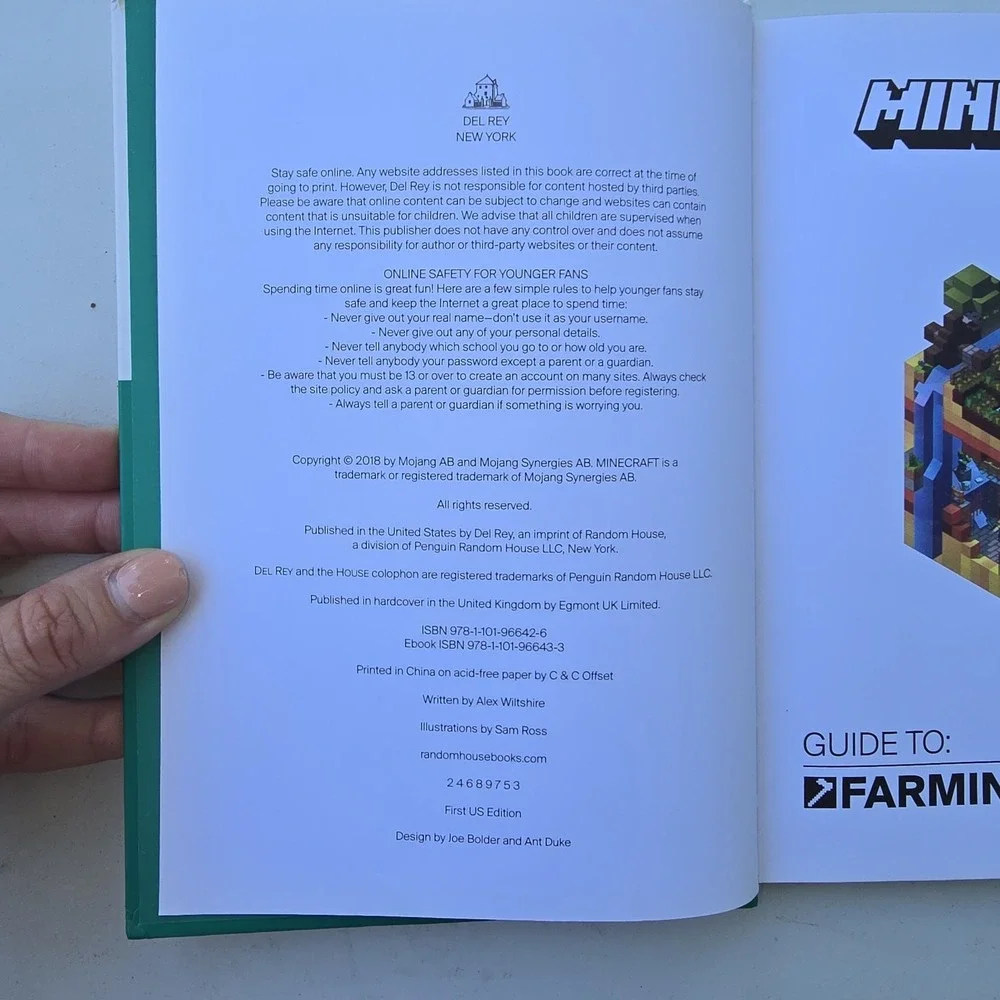 Minecraft Guide to Farming Guide To Enchantments And Potions Hardcover Mojang 2